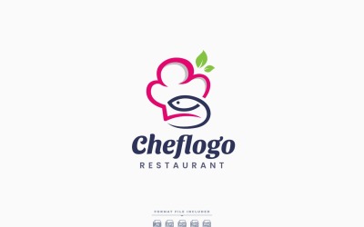 Návrh šablony Logo šéfkuchaře