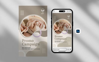 Spa Treatment Instagram Story Template Design