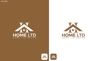 Plantillas de logotipos de Branding Home, logotipos web