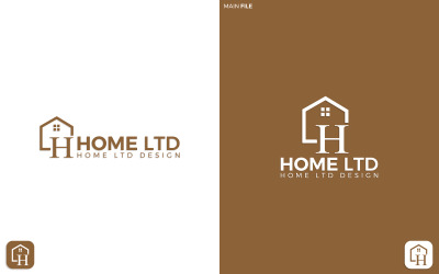 Branding House-logosjablonen, logo-ontwerp