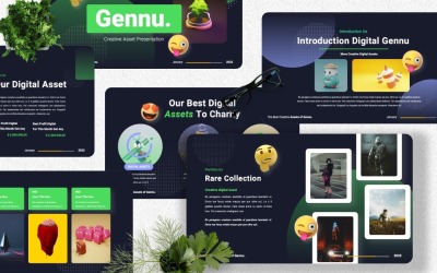 Gennu – креативний цифровий шаблон Keynote