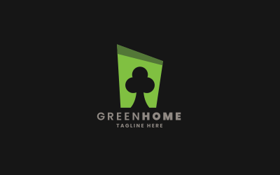 Gröna Home Pro-logotypmallar