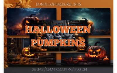 29 Halloween pozadí. Clip Art