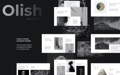 OLISH - Modèle Keynote minimal et élégant