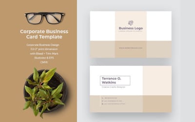 Business card vector background Name card template For Corporate Company
