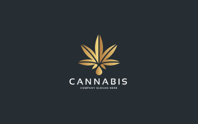 Cannabis Oil Pro Logo Template