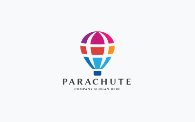 Шаблон логотипа Parachute Pro