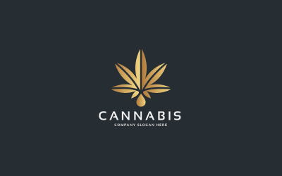 Шаблон логотипу Cannabis Oil Pro