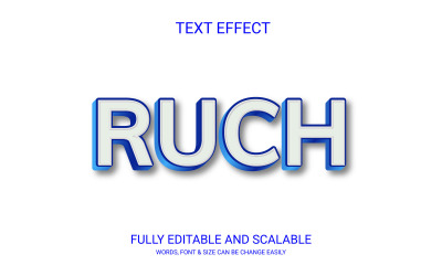 Шаблон Rush 3D Editable Vector Eps Text Effect Template