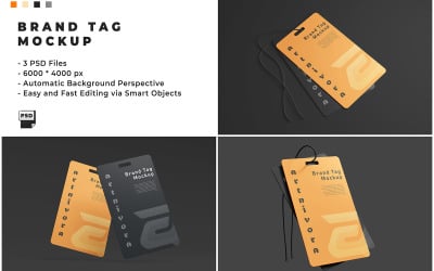 Brand Tag Mockup Template