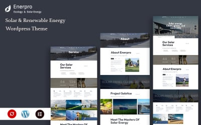 Enerpro - Solar &amp;amp; Renewable Energy Wordpress Theme