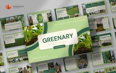Greenary - Modèle Powerpoint pour l&amp;#39;agriculture