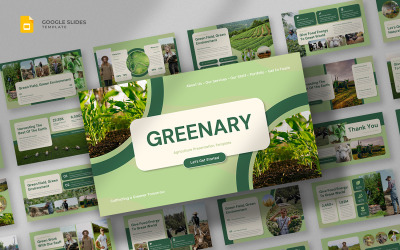 Greenary - Modelo de slides do Google para agricultura