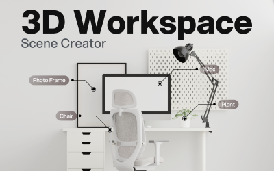 Workspace - Criador de espaço de trabalho 3D semi-realista