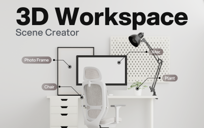 Workspacy – Halbrealistischer 3D-Arbeitsbereich-Ersteller