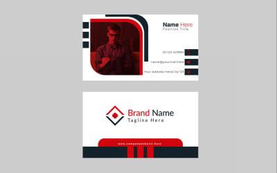 Abstract business card template design