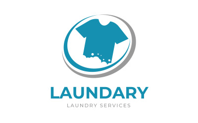 LAUNDARY logo design washing cloth