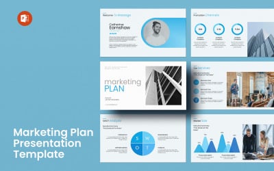 Modèle PowerPoint de plan de marketing