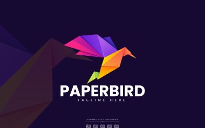 Paperbird Logo Template Design