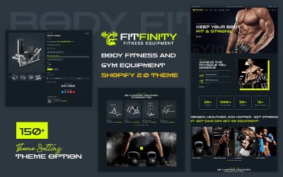 Fitfinity — многофункциональная спортивная одежда и оборудование для фитнеса Shopify Адаптивная тема 2.0