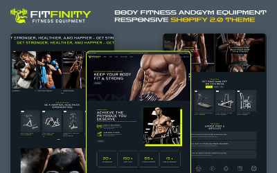 Fitfinity - Negozio di moda sportiva e attrezzature per il fitness Shopify Tema reattivo 2.0