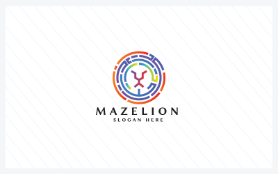 Maze Lion Pro Logo Plantillas
