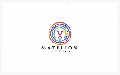 Modèles de logo Maze Lion Pro
