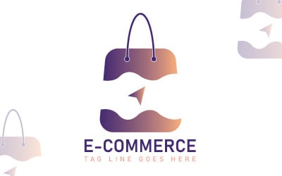 Modelo de logotipo de comércio eletrônico - modelo de logotipo de loja