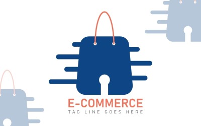 Plantilla de logotipo de comercio electrónico - Tienda digital