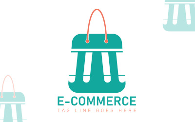 Plantilla de logotipo de comercio electrónico - Tienda