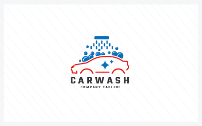 Plantillas de logotipos profesionales de lavado de autos
