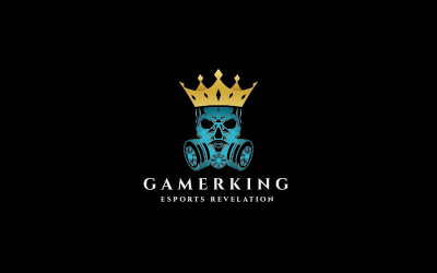 Шаблони логотипів Gamer King Esport Pro