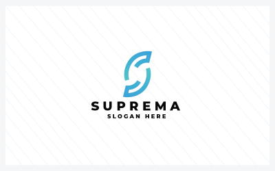 Suprema Letter S Pro-logosjablonen