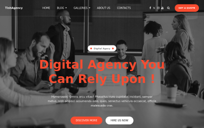 TishAgency – Digital Agency WordPress-tema