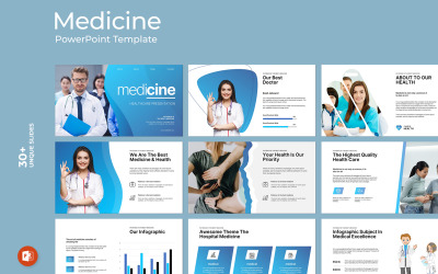 Modelo de apresentação em PowerPoint de medicina