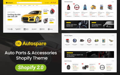 Aautospare - Otomobil Parçaları ve Aksesuar Mağazası Shopify 2.0 Duyarlı Teması
