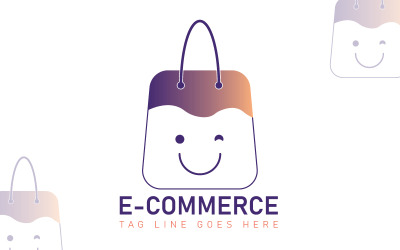 E-commerce logo sjabloon - sjabloon voor online winkel