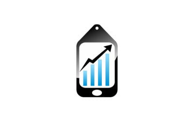 Logotipo celular de marketing de serviços de sucesso empresarial