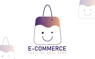 Plantilla de logotipo de comercio electrónico - Plantilla de tienda en línea