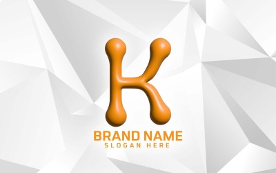 Yazılım Markası K logo Tasarımı