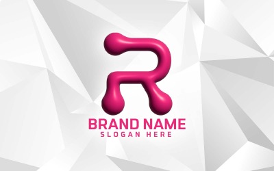 Дизайн логотипу 3D Inflate Software Brand R