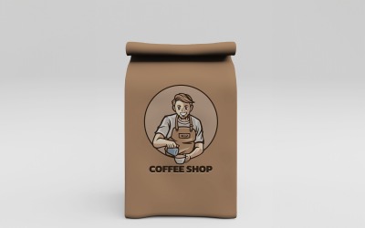 Food Paper Bag PSD Mockup