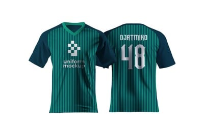 Mockup PSD di Jersey Soccer fronte e retro