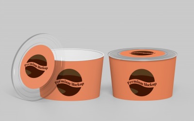 Paper Bowl PSD Mockup Template