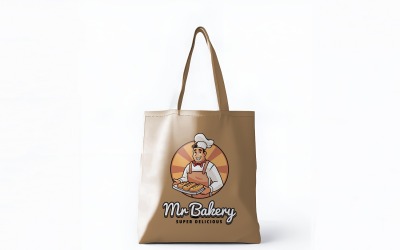 Realistic Tote Bag PSD Mockup