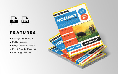 Дизайн шаблону туристичного листівки 8