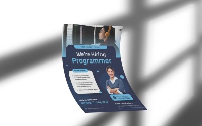 Floating A4 Papper PSD Mockup