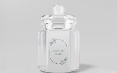 Glass Jar PSD Mockup Template