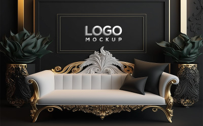 Logo-Mockup | Innenraum-Logo-Mockup