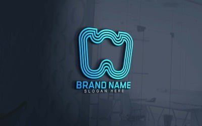 Projektowanie logo marki sieci i aplikacji W